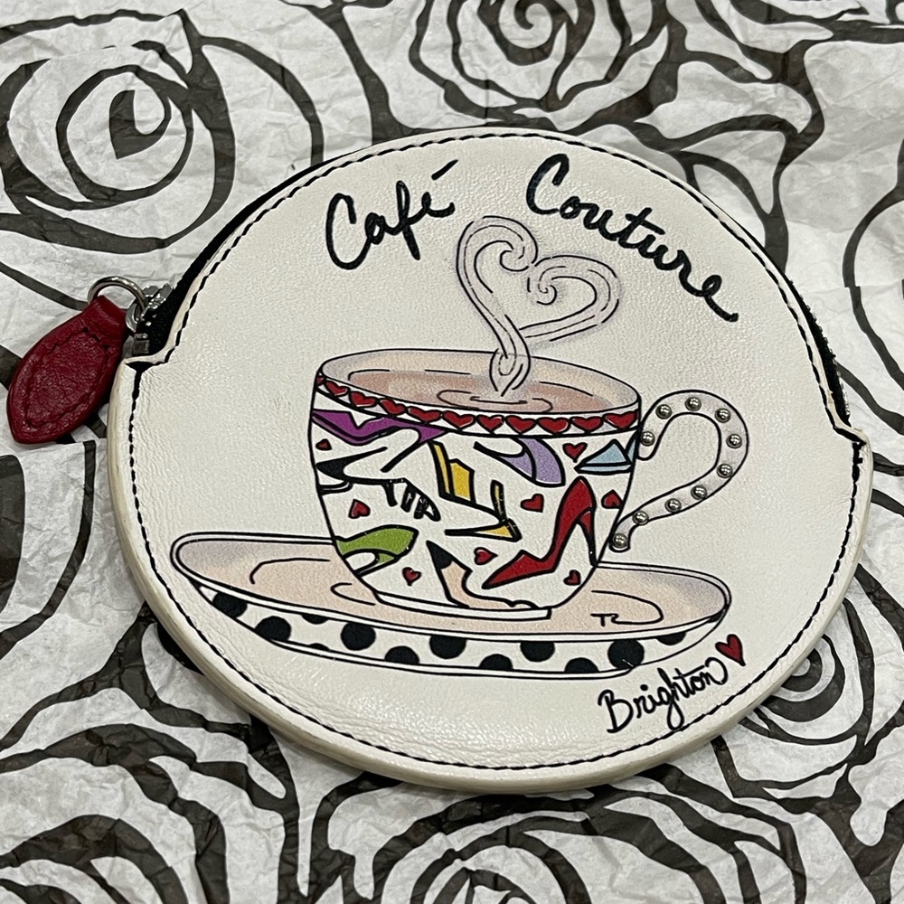 BRIGHTON LEATHER “CAFE COUTURE” COIN PURSE
